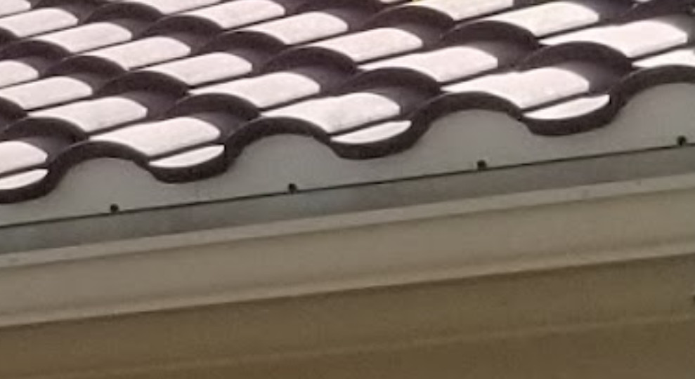 What is piece in between gutter and roof tile? And can it be painted?