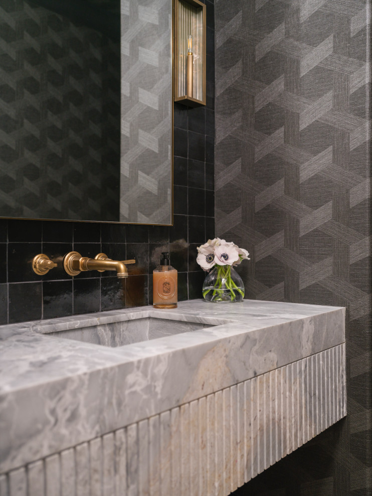 Project One Ford Road - Transitional - Powder Room - Orange County - by ...