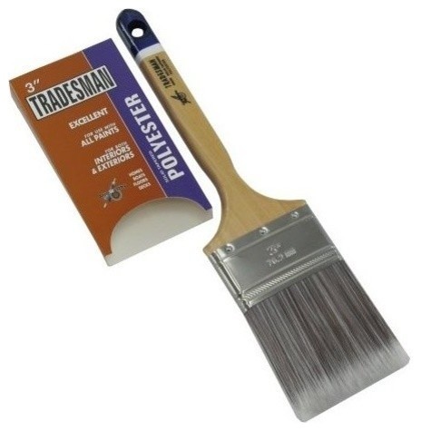 3" Polyester Bristle Paint Brush