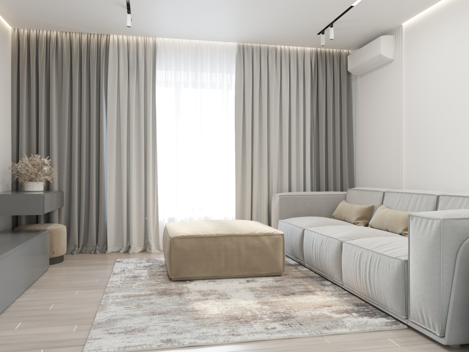 Белый, бежевый, серый...