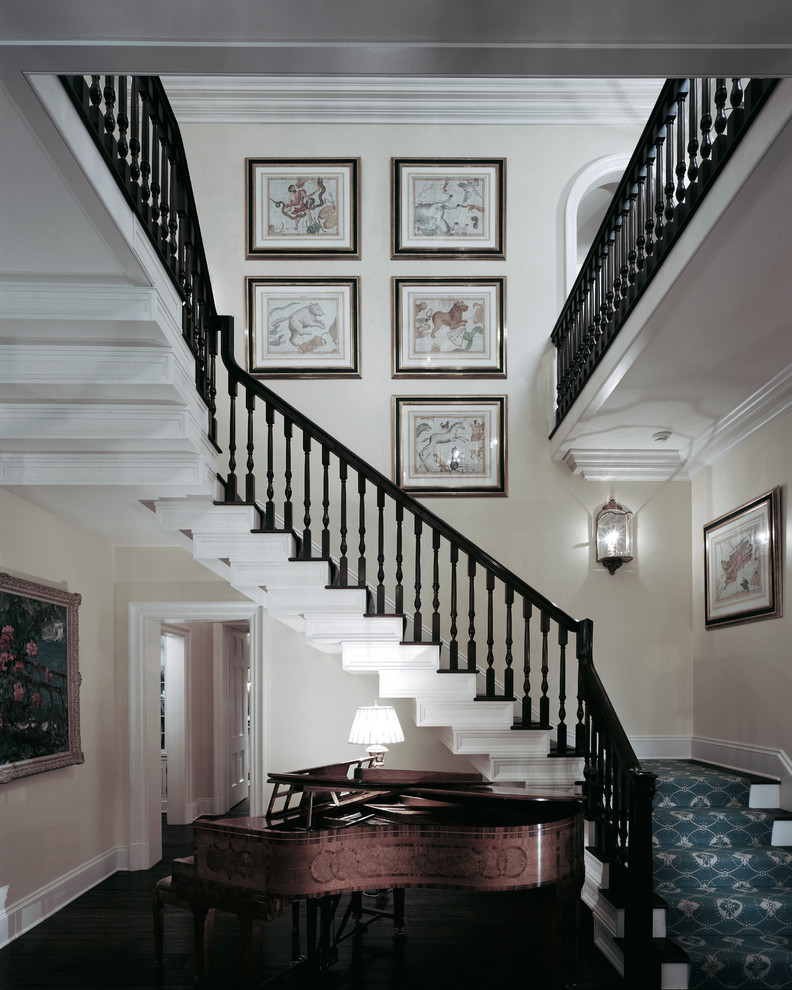 Photo of a traditional wood staircase in Sydney.