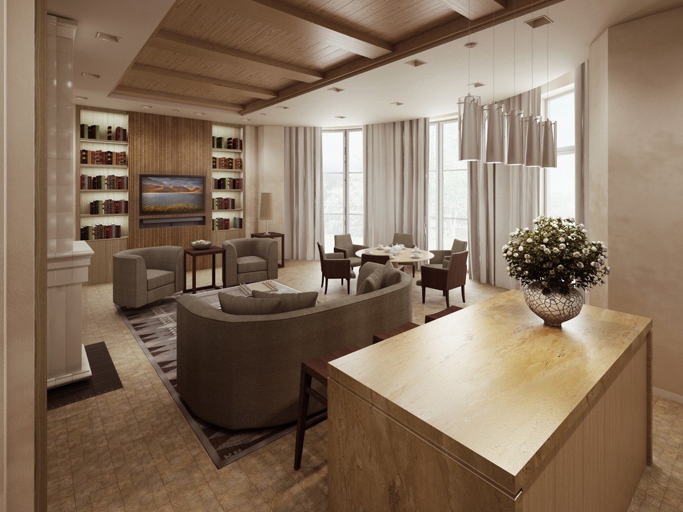 Rasskazovka village house interiors