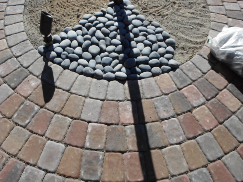 Inspiration for a transitional brick landscaping in Seattle.