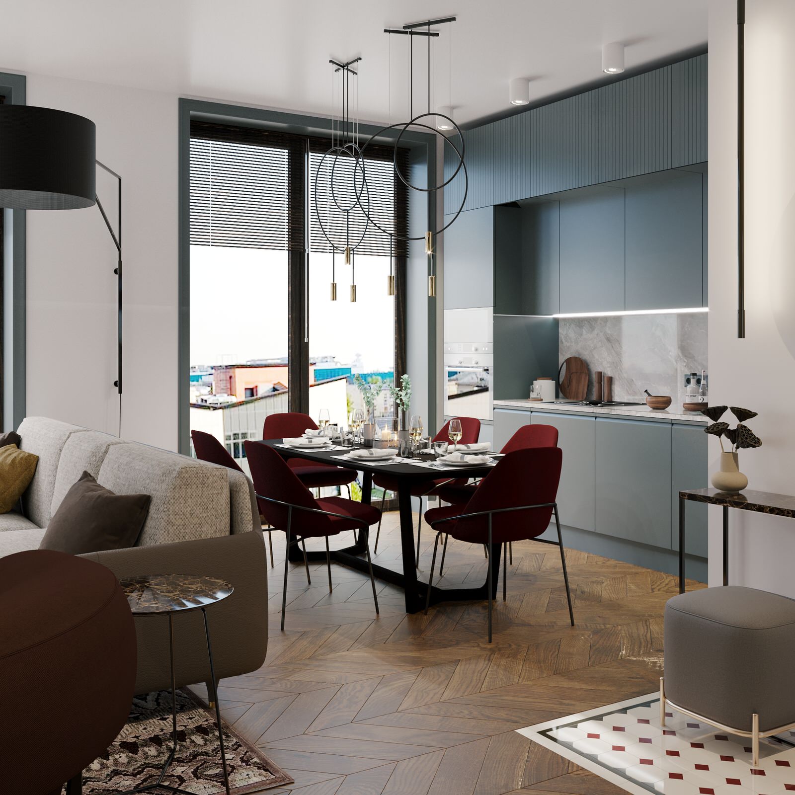 Кухня и столовая