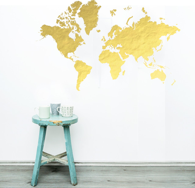 World Map Reusable Mylar Wall Stencil By Gypsy Mint Company World Map Reusable Mylar Wall Stencil By Gypsy Mint Company Contemporary Stencils Co