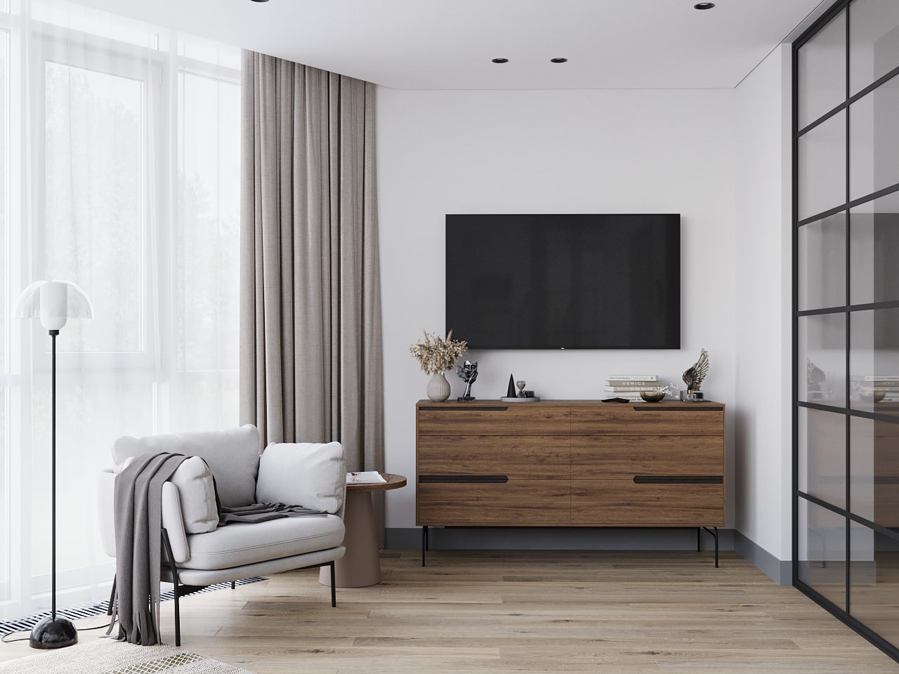 Спальня в загородном доме