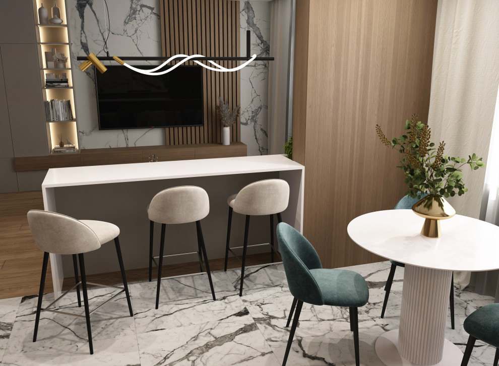 Кухня-гостиная в современном стиле г. Дзержинск