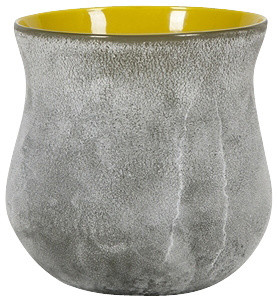 Townsend Short Grey and Yellow Jar