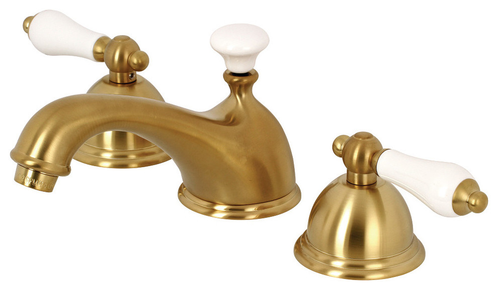kingston brass bathroom sink faucet 2 handle widespread