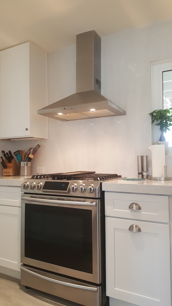 Inspiration for a transitional kitchen remodel in Miami