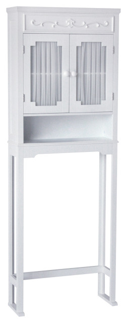 Lisbon Floor Cabinet/Cupboard Space Saver for Bathroom & Kitchen Storage White 