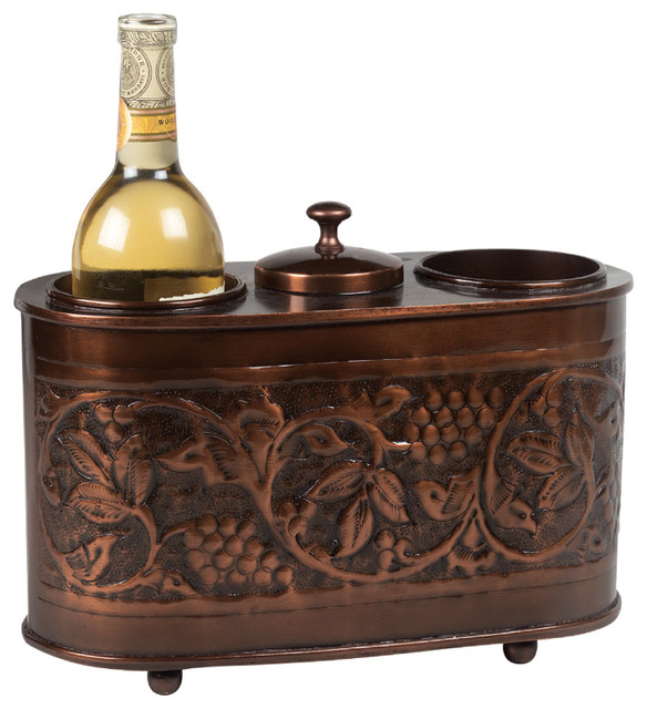 Antique Embossed Heritage 2 Bottle Wine Chiller Traditional Ice Tools And Buckets By Old Dutch
