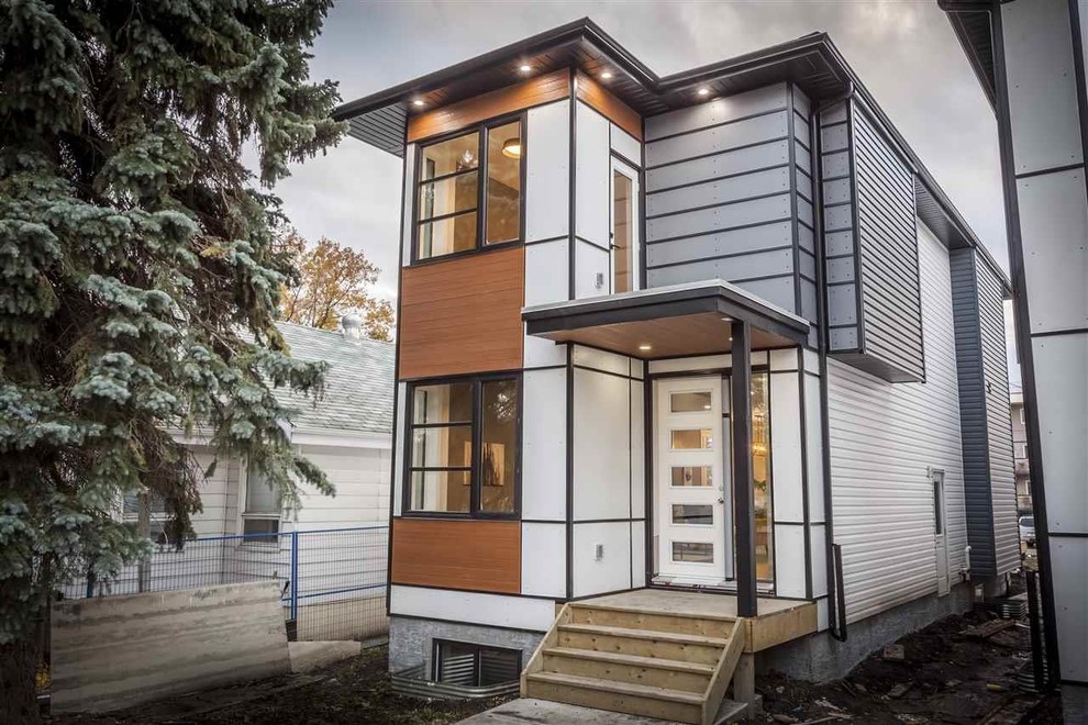 Mittelgroße Moderne Wohnidee in Edmonton