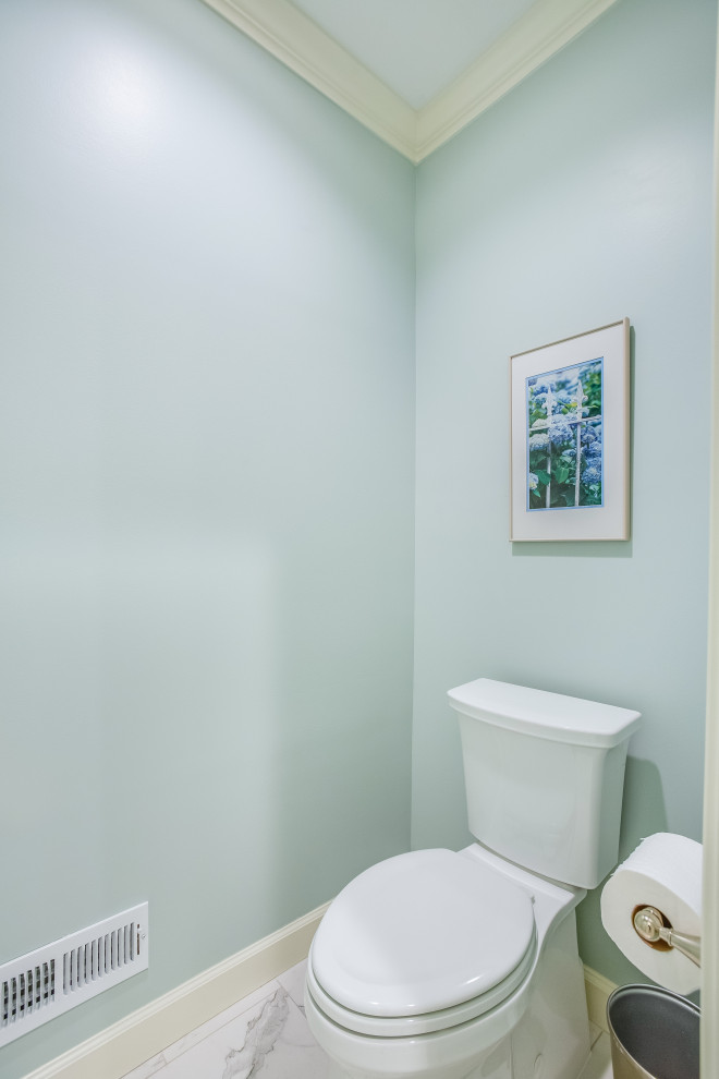 This is an example of a traditional powder room in Birmingham.