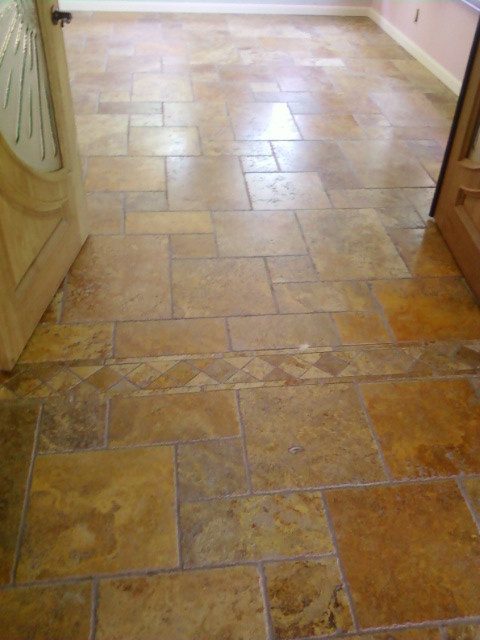 Scabos Brushed Chiseled Edger Versailles Pattern Travertine Project Scabos Brushed Chiseled Edger Versailles Pattern Travertine Project Traditional