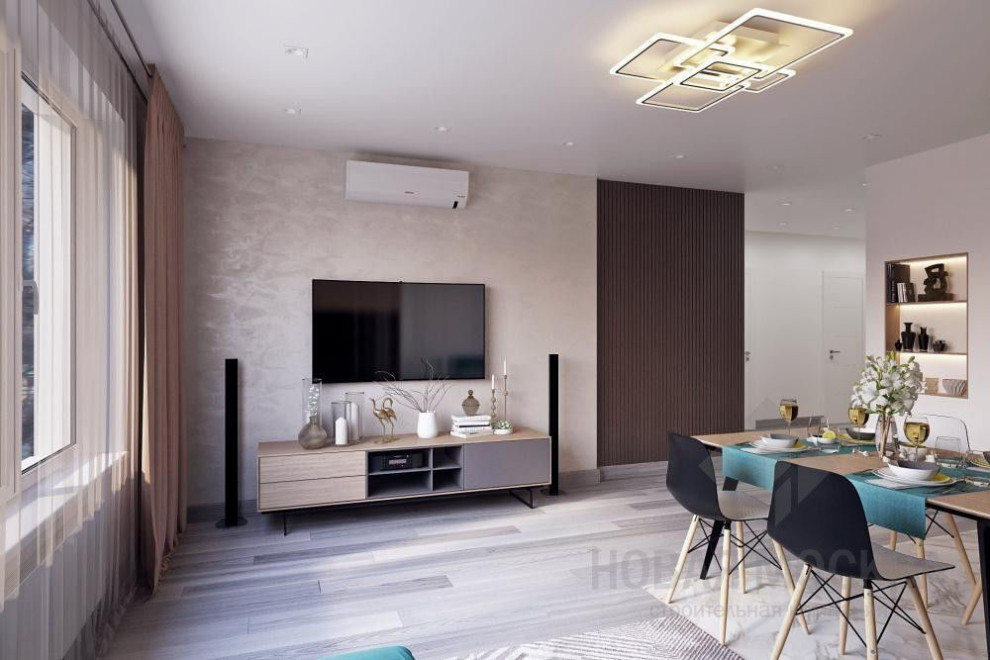 Дизайн-проект двухкомнатной квартиры 72 кв.м. в ЖК «Эталон-Сити»