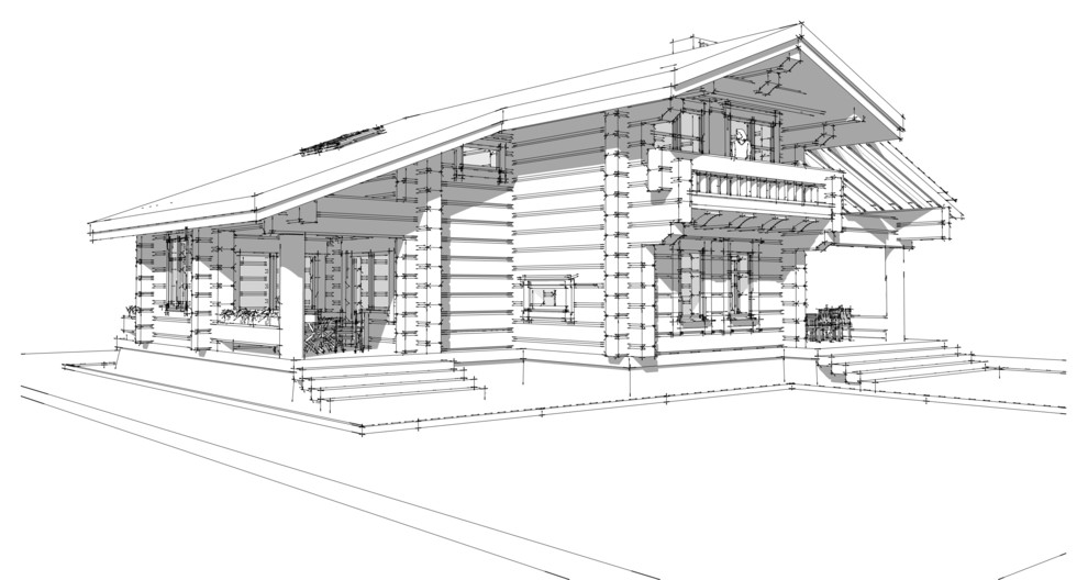 Дом из лафета