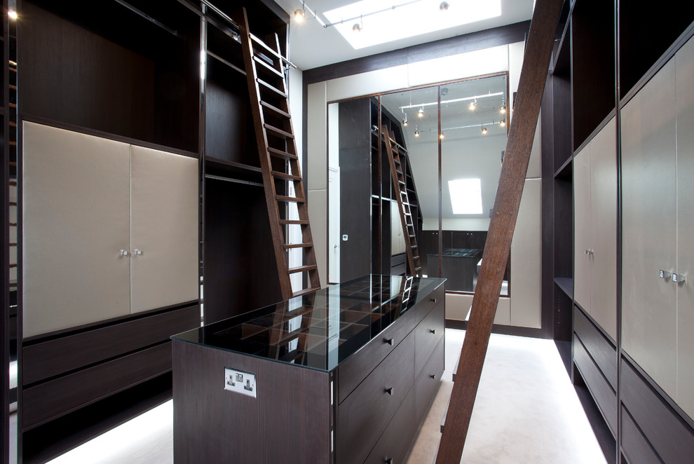 Inspiration for a contemporary storage and wardrobe in Surrey.