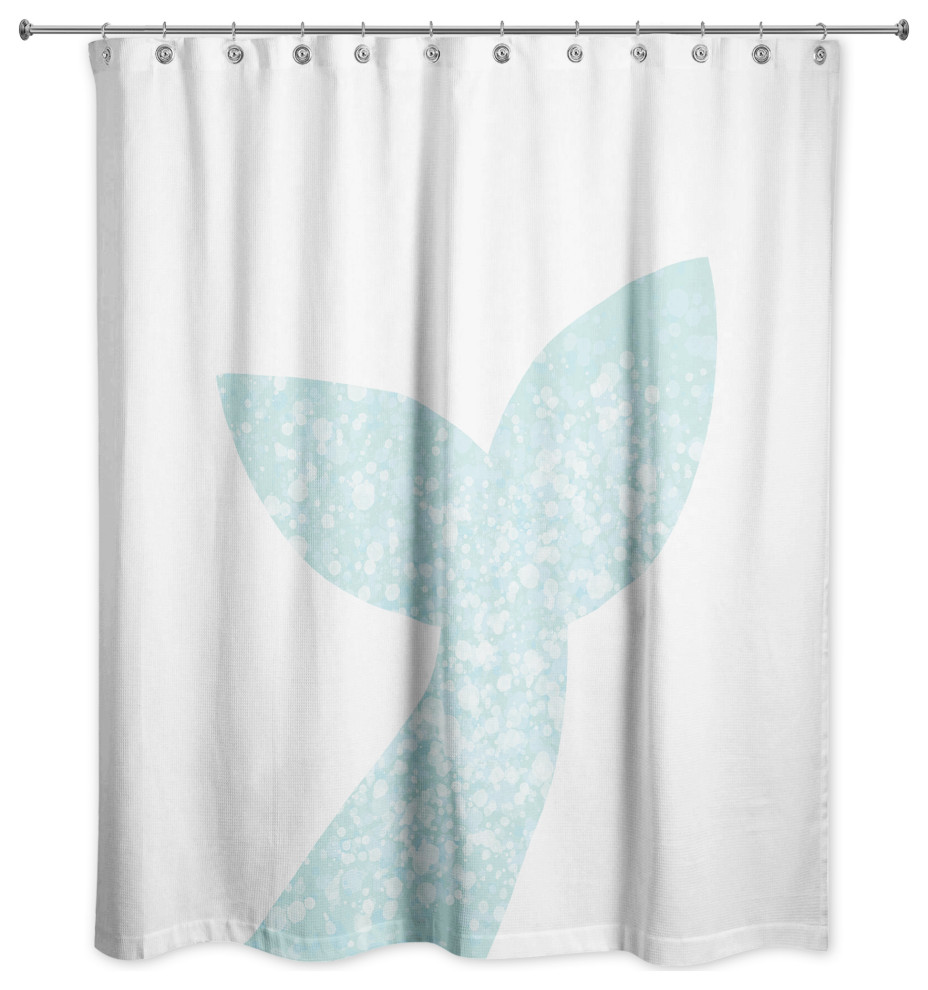 Mermaid Tail 71x74 Shower Curtain Beach Style Shower Curtains by