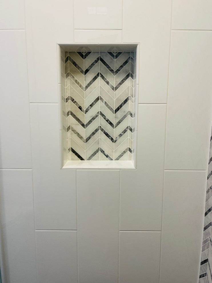 Roseville Chevron Guest Bath