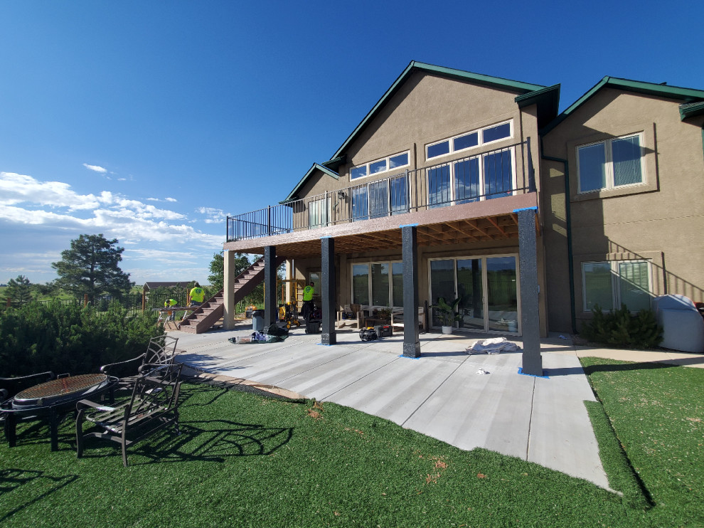 Inspiration for a modern deck remodel in Denver