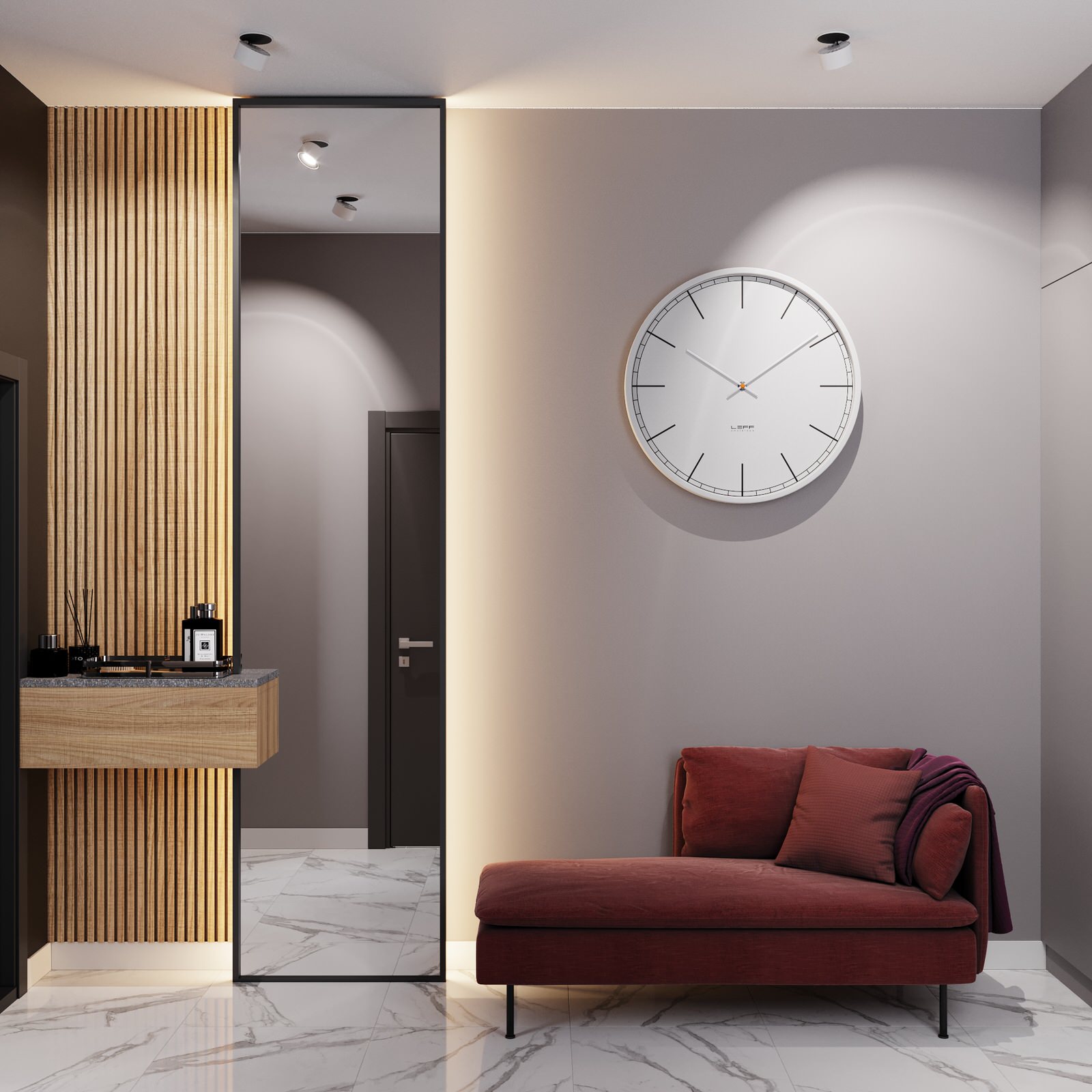 Квартира для холостяка с одной спальней и кухней-гостиной