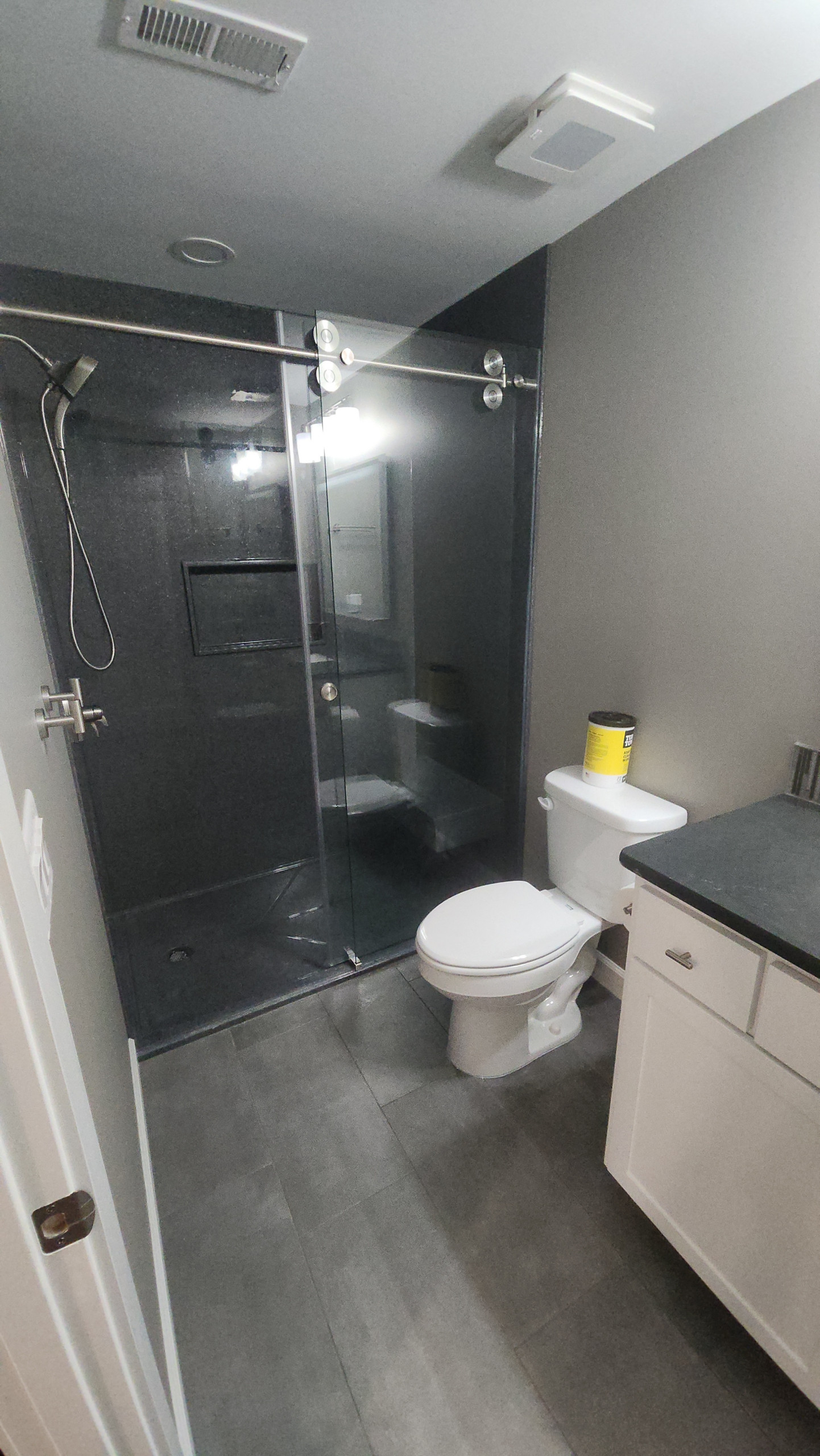 Complete Basement Remodel with Custom Built-Ins & Onyx Shower | Wichita, KS