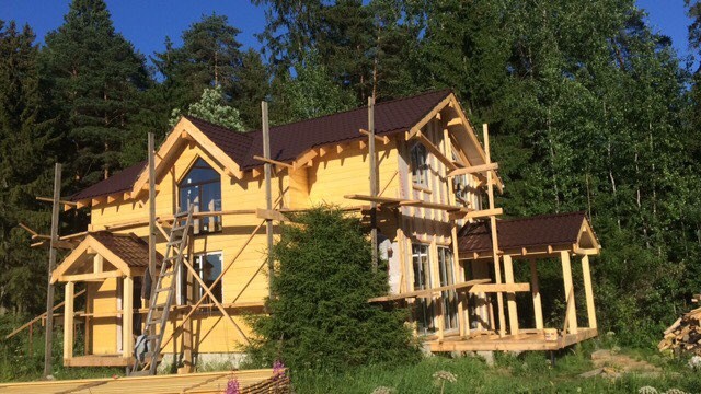 Проект каркасного дома 103 м2 - 2 этажа