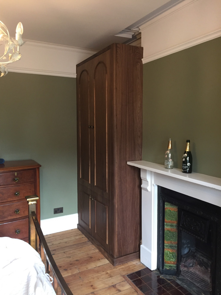 Photo of a medium sized classic master bedroom in Cambridgeshire.