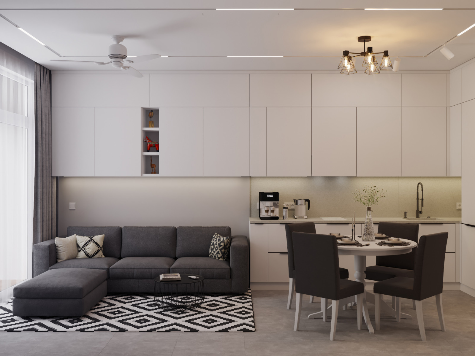 Визуализация 3-х комнатной квартиры в г. Калининград, ЖК Русская Европа