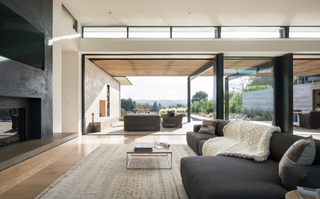 Petaluma Residence moderne-salon