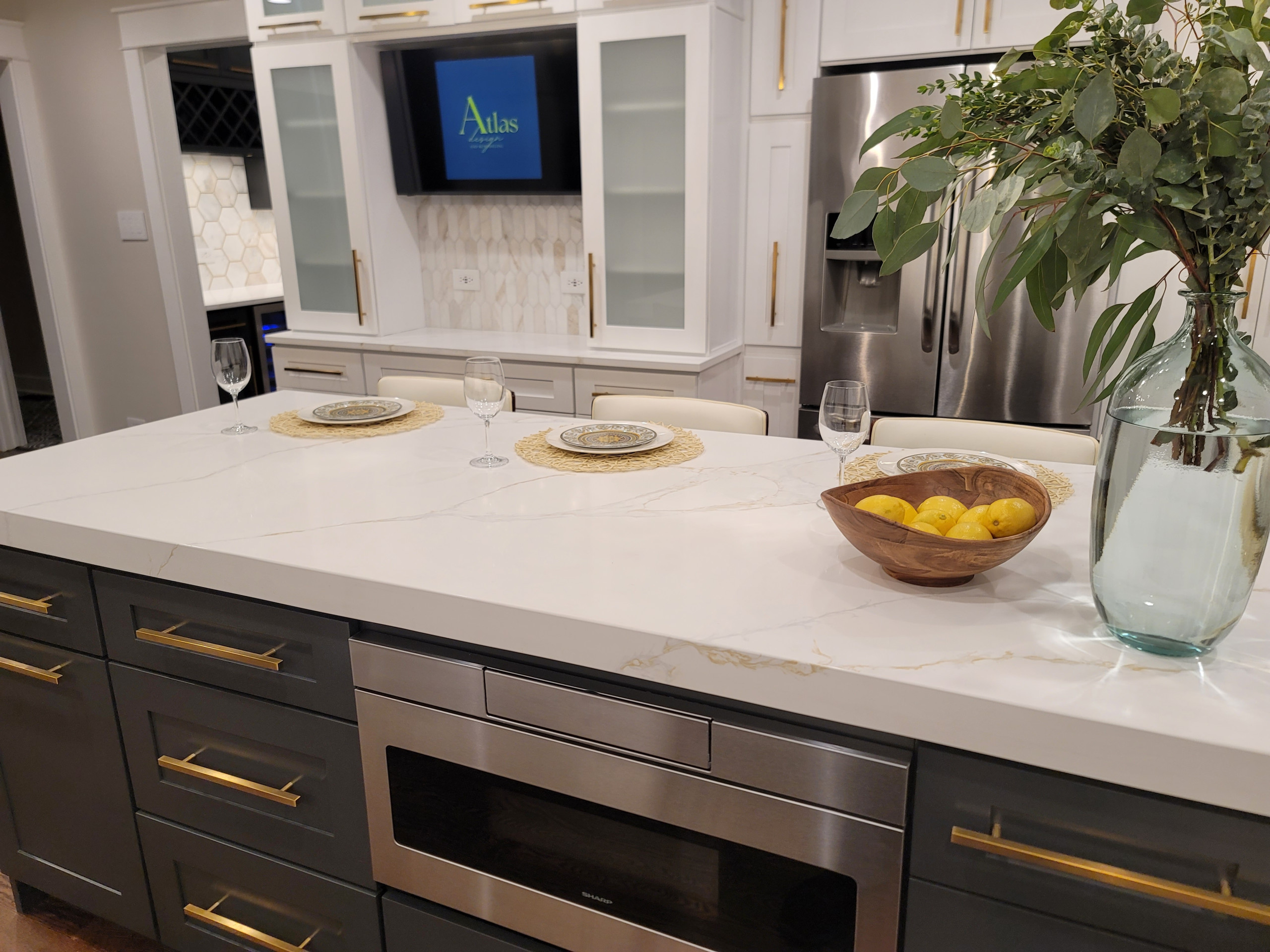 Custom Kitchen with Built-ins and Butler's Pantry