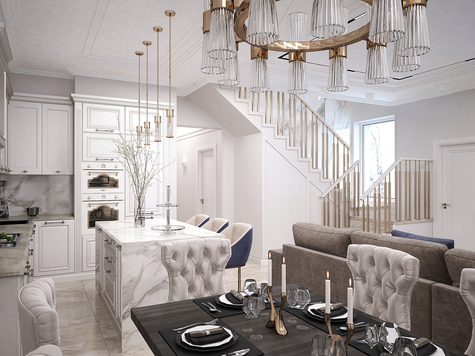 Гостиная в таунхаусе