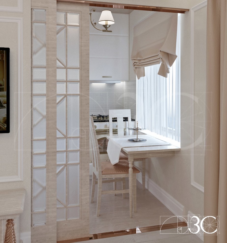 Маленькая кухня в современной классике