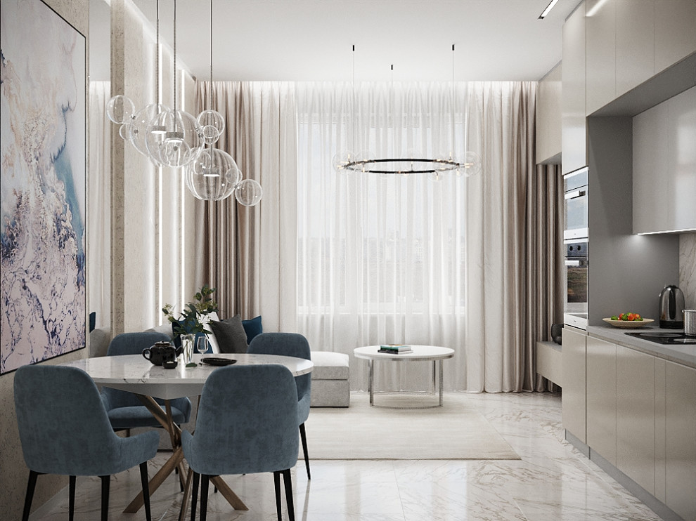 современные кухни/гостиные