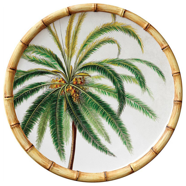Merritt International Botanica Bamboo 9" Melamine Salad Plate, Palm