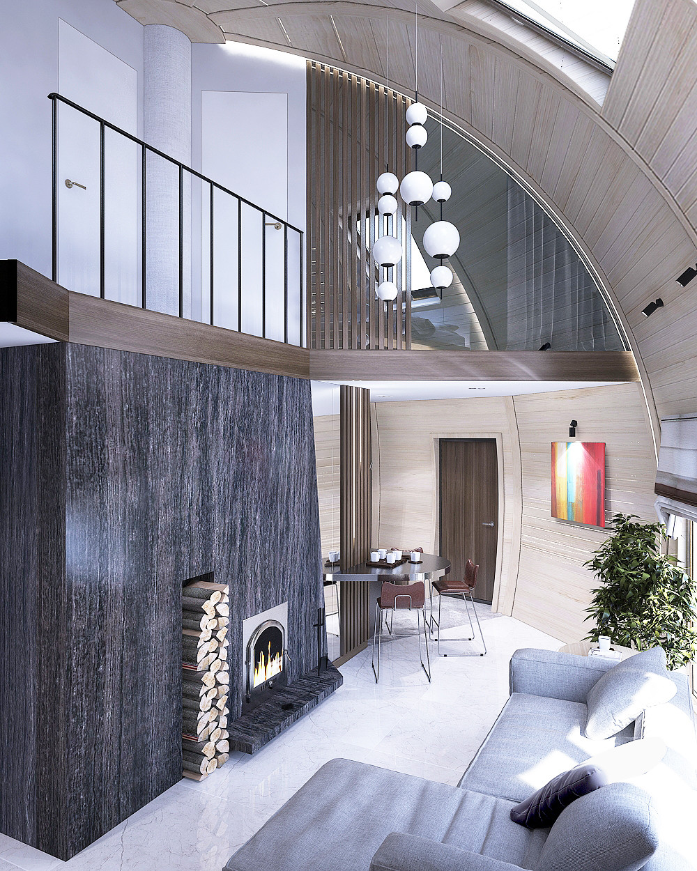 Дом купол гостевой /83м2