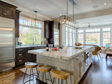 Transitional Kitchen by At Home Design LLC