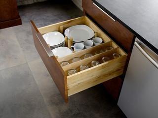 Drawer Plate Storage - Traditional - Kitchen - Minneapolis - by Mid