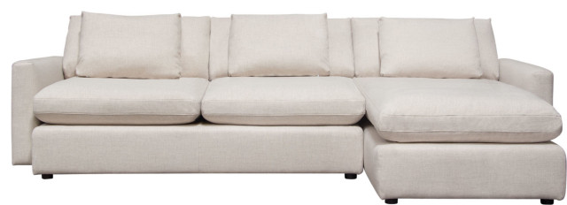 Arcadia 2PC Reversible Chaise Sectional - Cream
