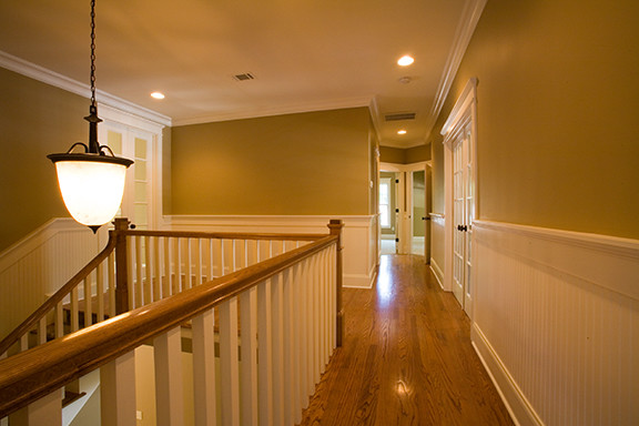This is an example of a traditional hallway in Charlotte.