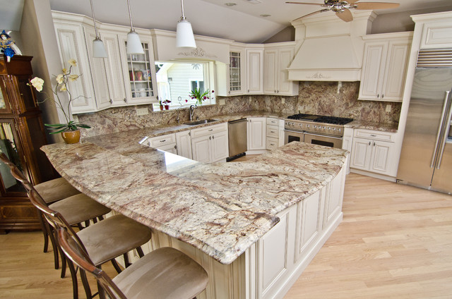  Typhoon Bordeaux Granite with Full Backsplash 