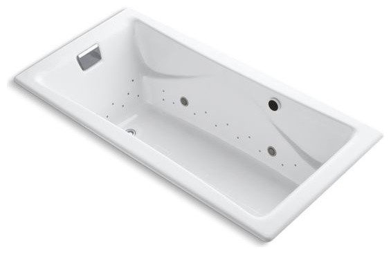 Kohler Tea-For-2 Bubblemassage Air Bath 72"x36" Drop-In Bath, White