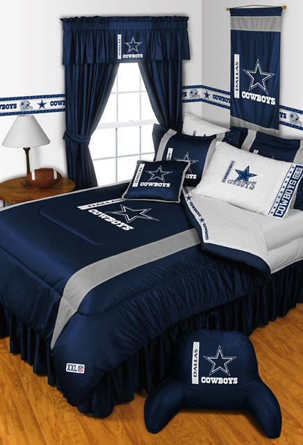 nfl dallas cowboys bedding and room decorations - modern - bedroom