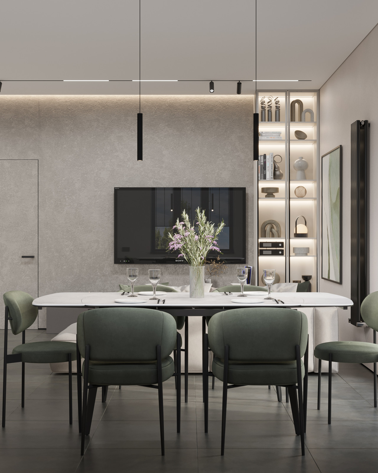 Contemporary home interior for young family