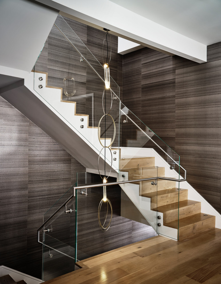 Presidio Contemporary - Inspiration for a contemporary staircase remodel in San Francisco