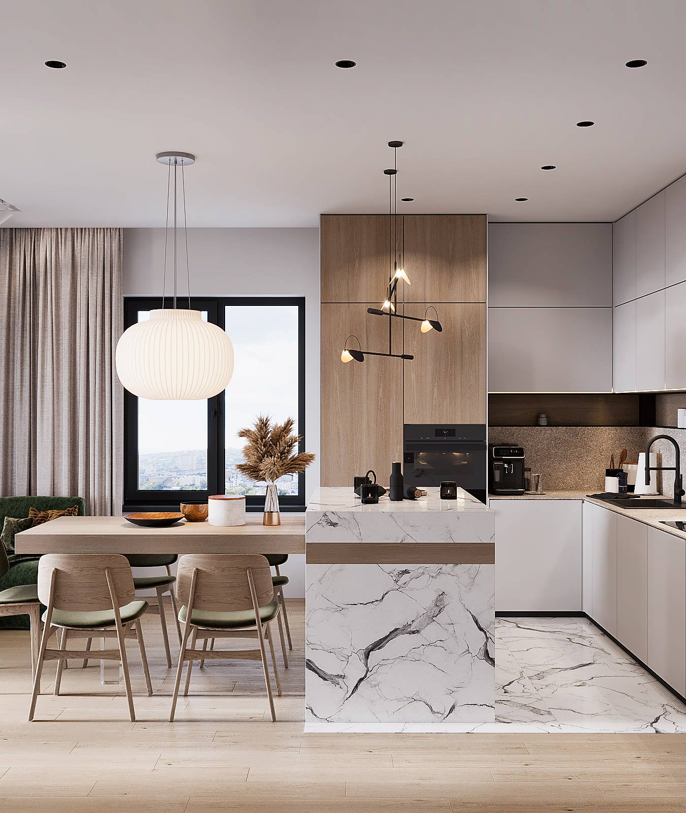 Проект интерьера частного дома, г. Ростов-на-Дону, площадью 120 кв.м.