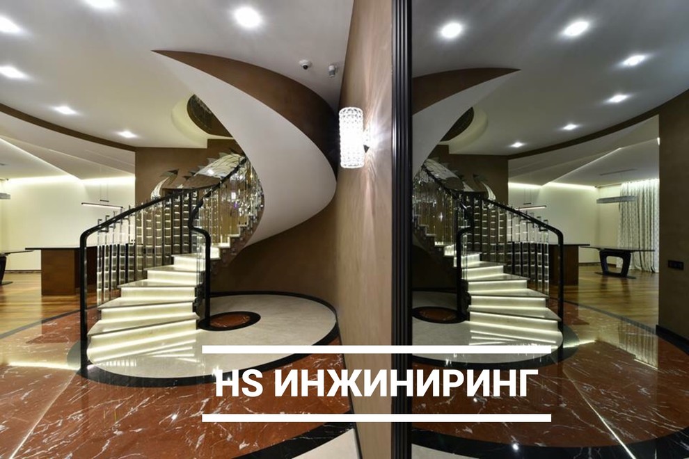 Лестница. . Наши Ограждения из стекла и перила.