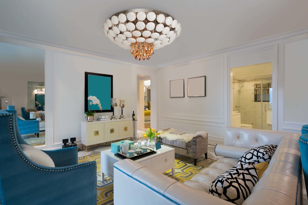 Оригинальная люстра для стильной гостиной