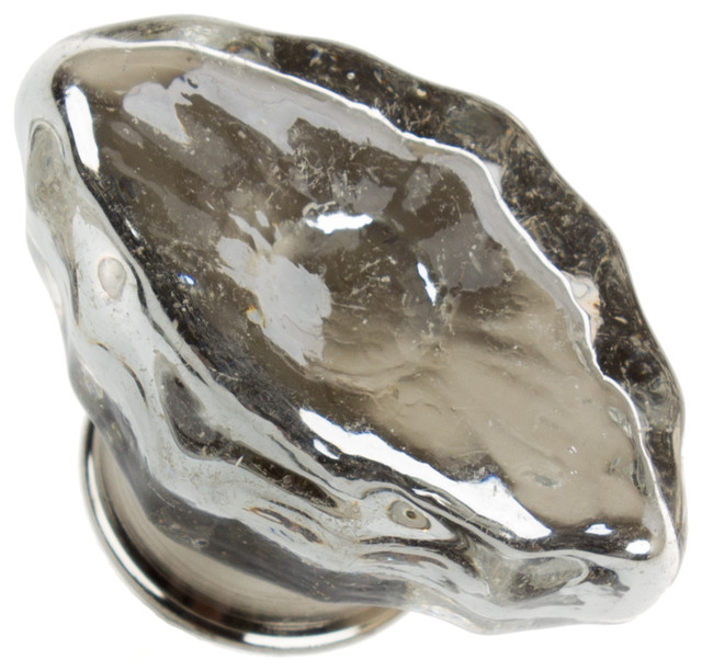 1 3 4 Oval Mercury Glass Eye India Cabinet Knob Traditional